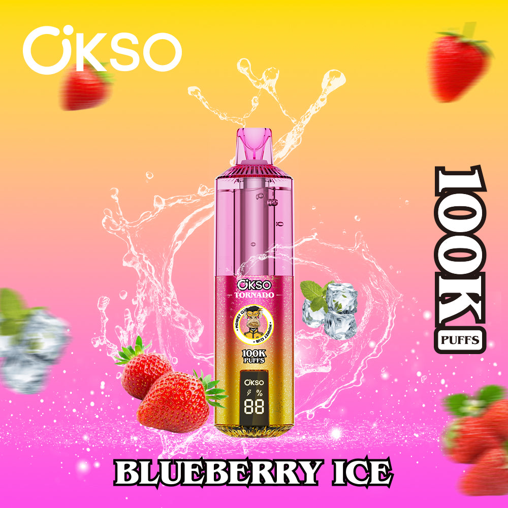 OKSO Tornado 100K Puffs 100000 Best Buy Disposable Vape Shop Electronic Cigarette Smart Screen