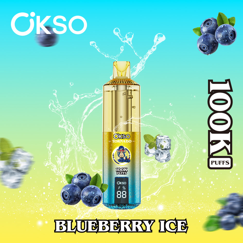OKSO Tornado 100K Puffs 100000 Best Buy Disposable Vape Shop Electronic Cigarette Smart Screen