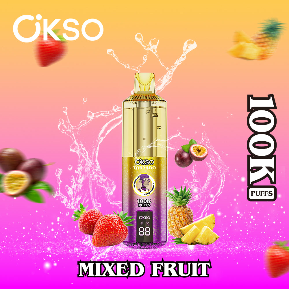 OKSO Tornado 100K Puffs 100000 Best Buy Disposable Vape Shop Electronic Cigarette Smart Screen
