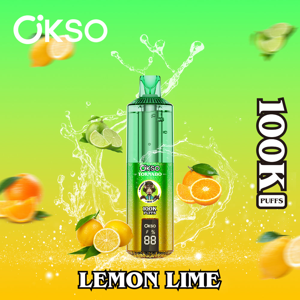 OKSO Tornado 100K Puffs 100000 Best Buy Disposable Vape Shop Electronic Cigarette Smart Screen
