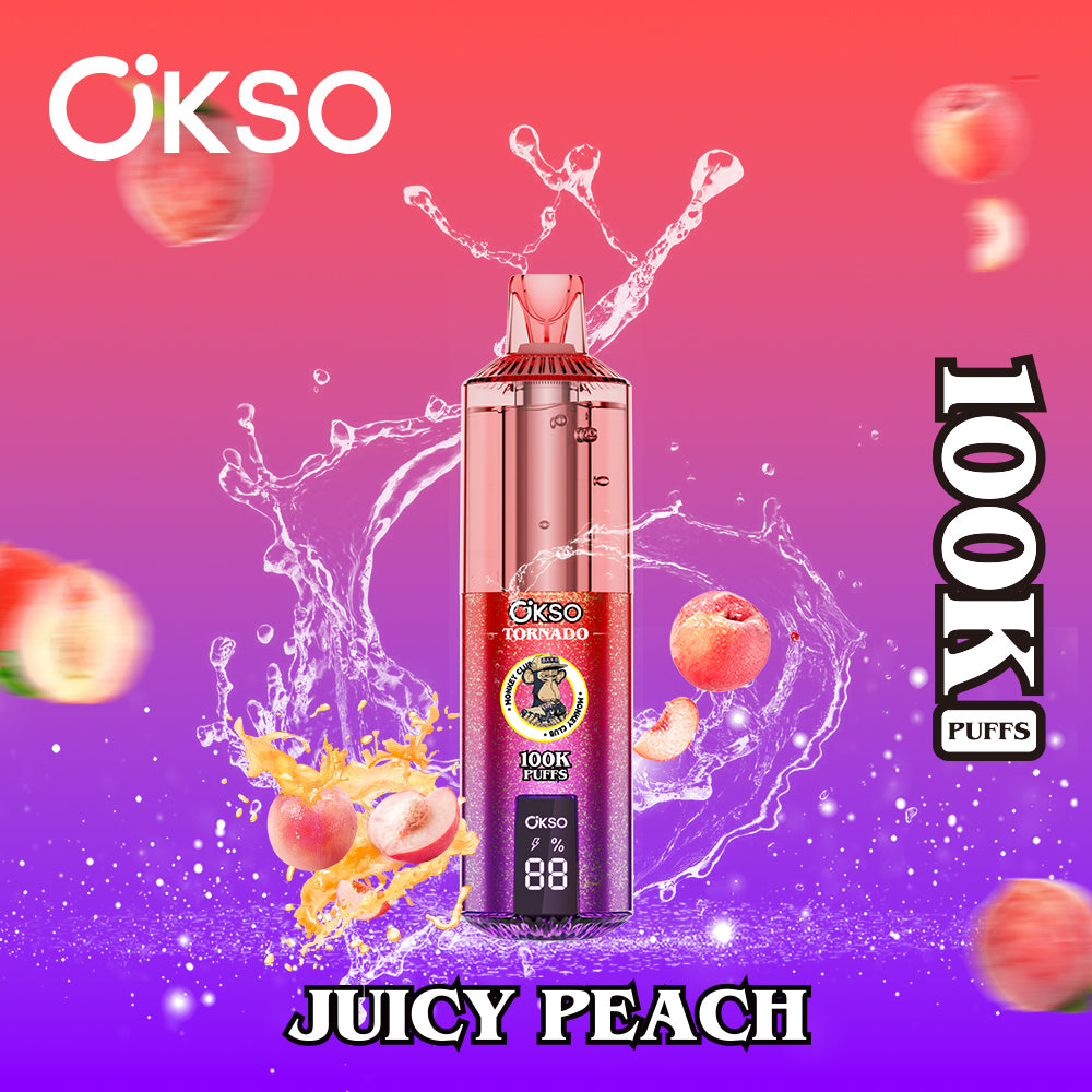 OKSO Tornado 100K Puffs 100000 Best Buy Disposable Vape Shop Electronic Cigarette Smart Screen