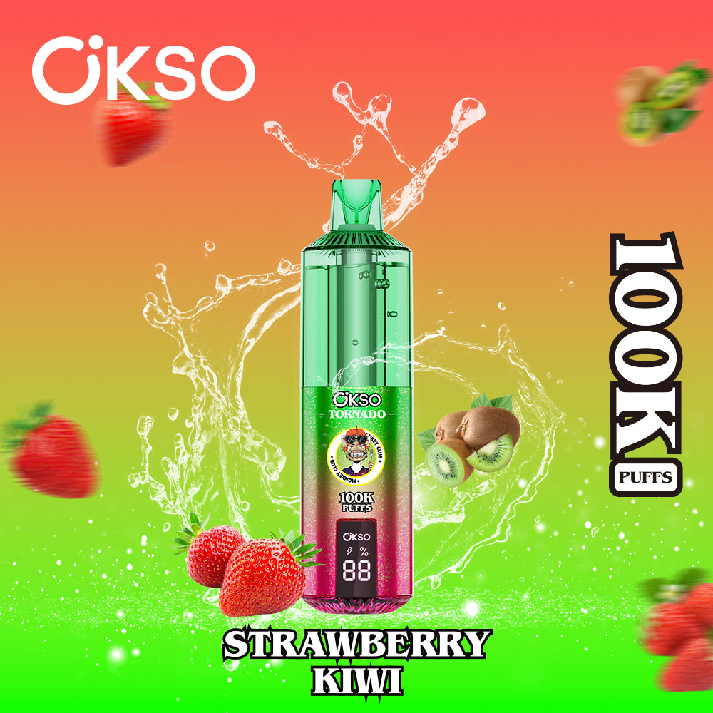 OKSO Tornado 100K Puffs 100000 Best Buy Disposable Vape Shop Electronic Cigarette Smart Screen