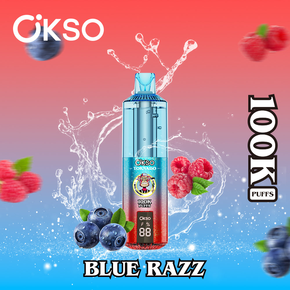 OKSO Tornado 100K Puffs 100000 Best Buy Disposable Vape Shop Electronic Cigarette Smart Screen