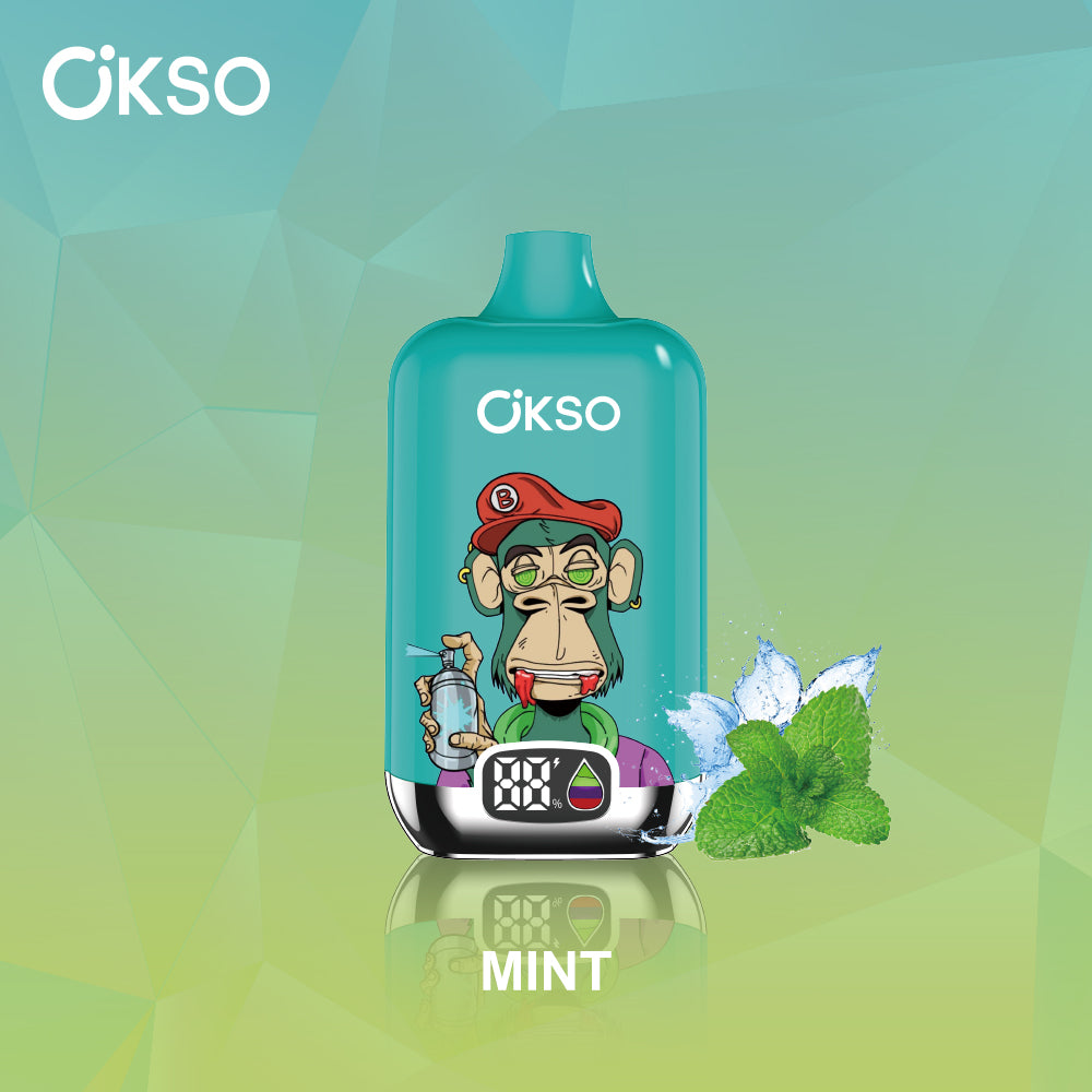 OKSO Digital 12000 Disposable Vape - 12K Puffs, Smart Screen, Rechargeable