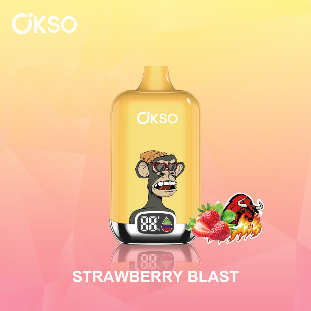 OKSO Digital 12000 Disposable Vape - 12K Puffs, Smart Screen, Rechargeable