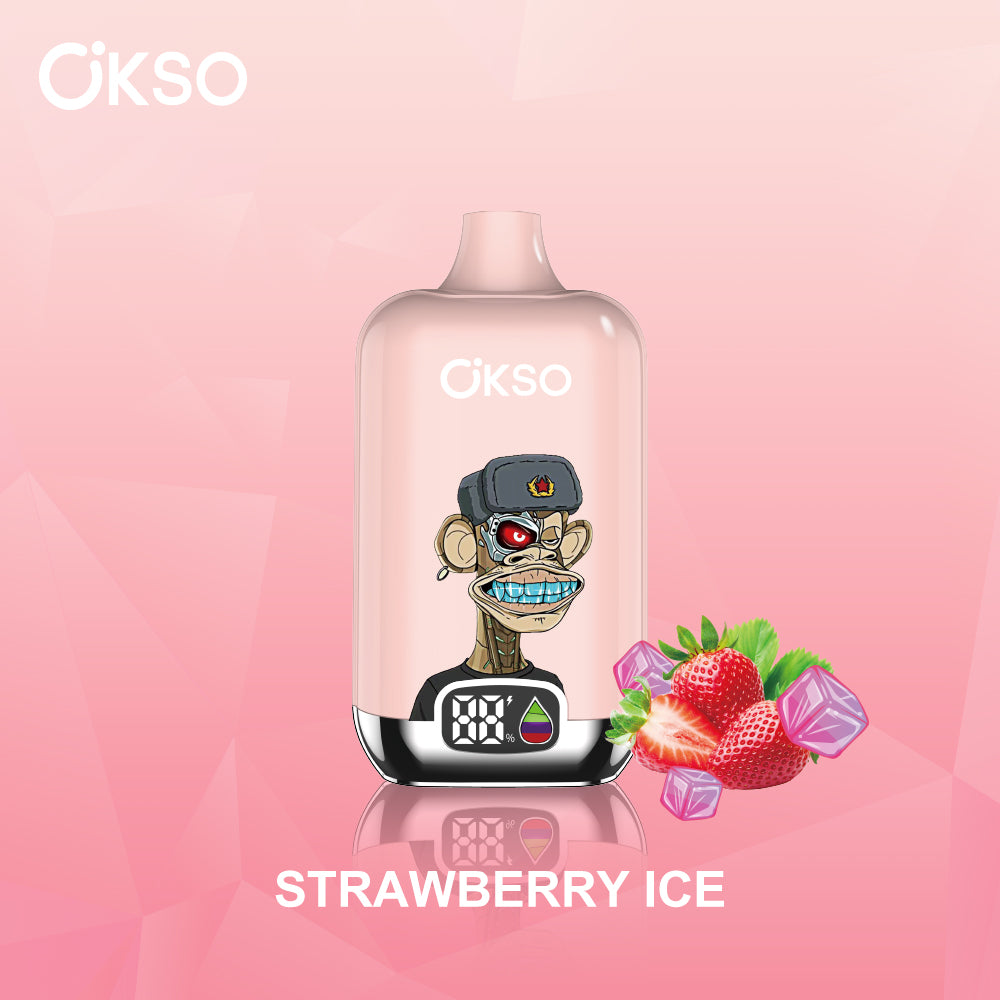 OKSO Digital 12000 Disposable Vape - 12K Puffs, Smart Screen, Rechargeable