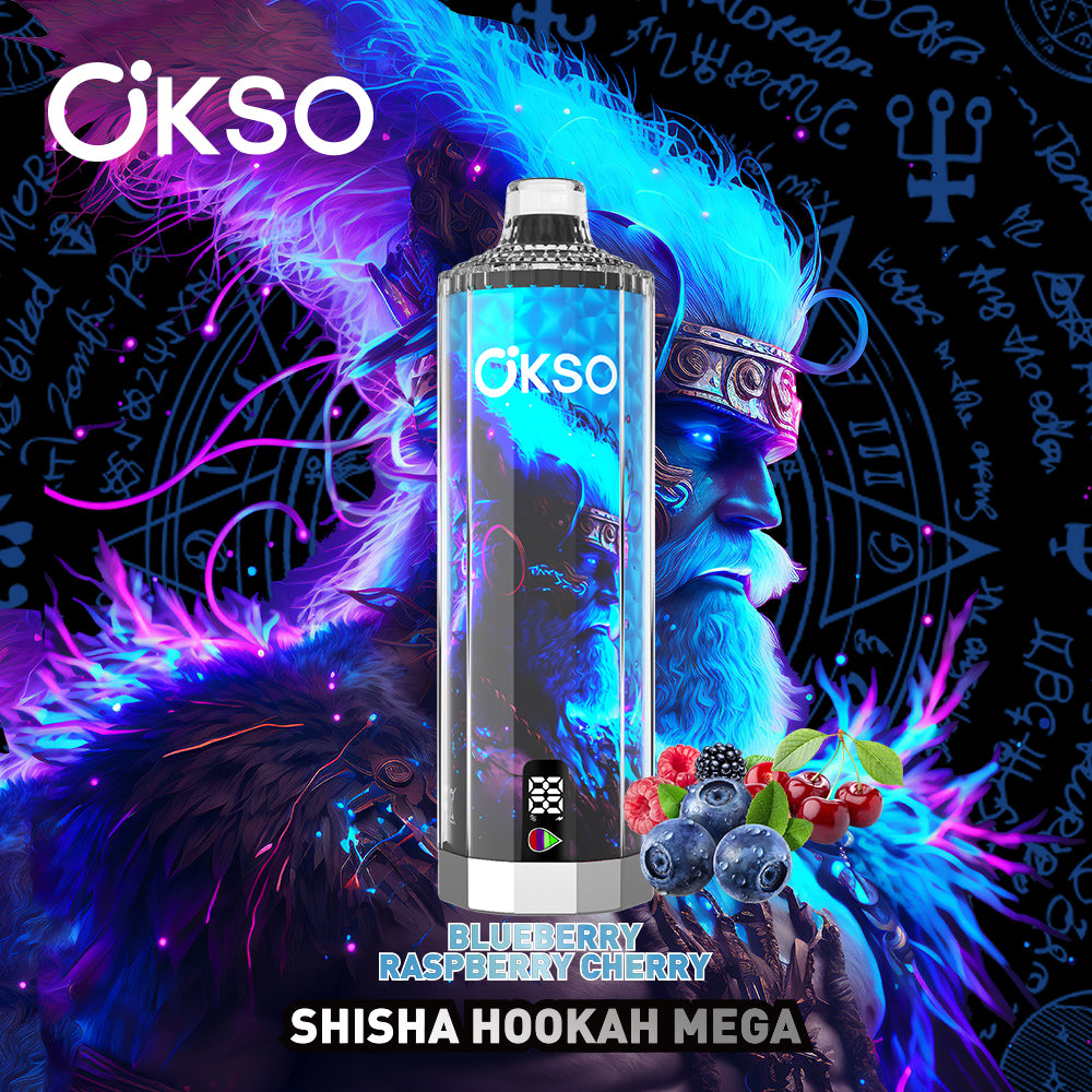 OKSO Shisha Hookah Mega 50000 Puffs Smart Screen Disposable Vape Wholesale Puff 50K Electronic Cigarette