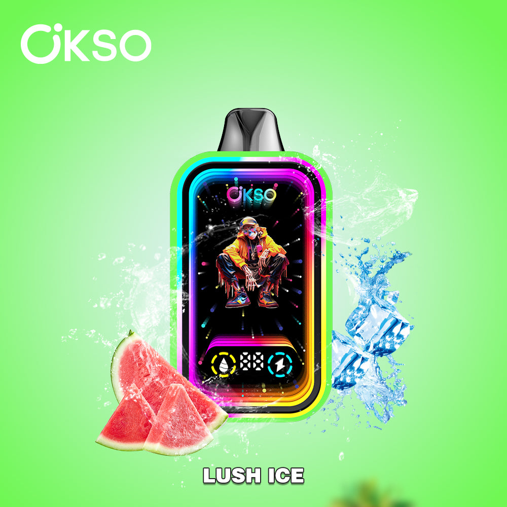 OKSO Magic Mirror 50000 50K Puffs Disposable Vape LED Display Electronic Cigarette Wholesale Child Lock