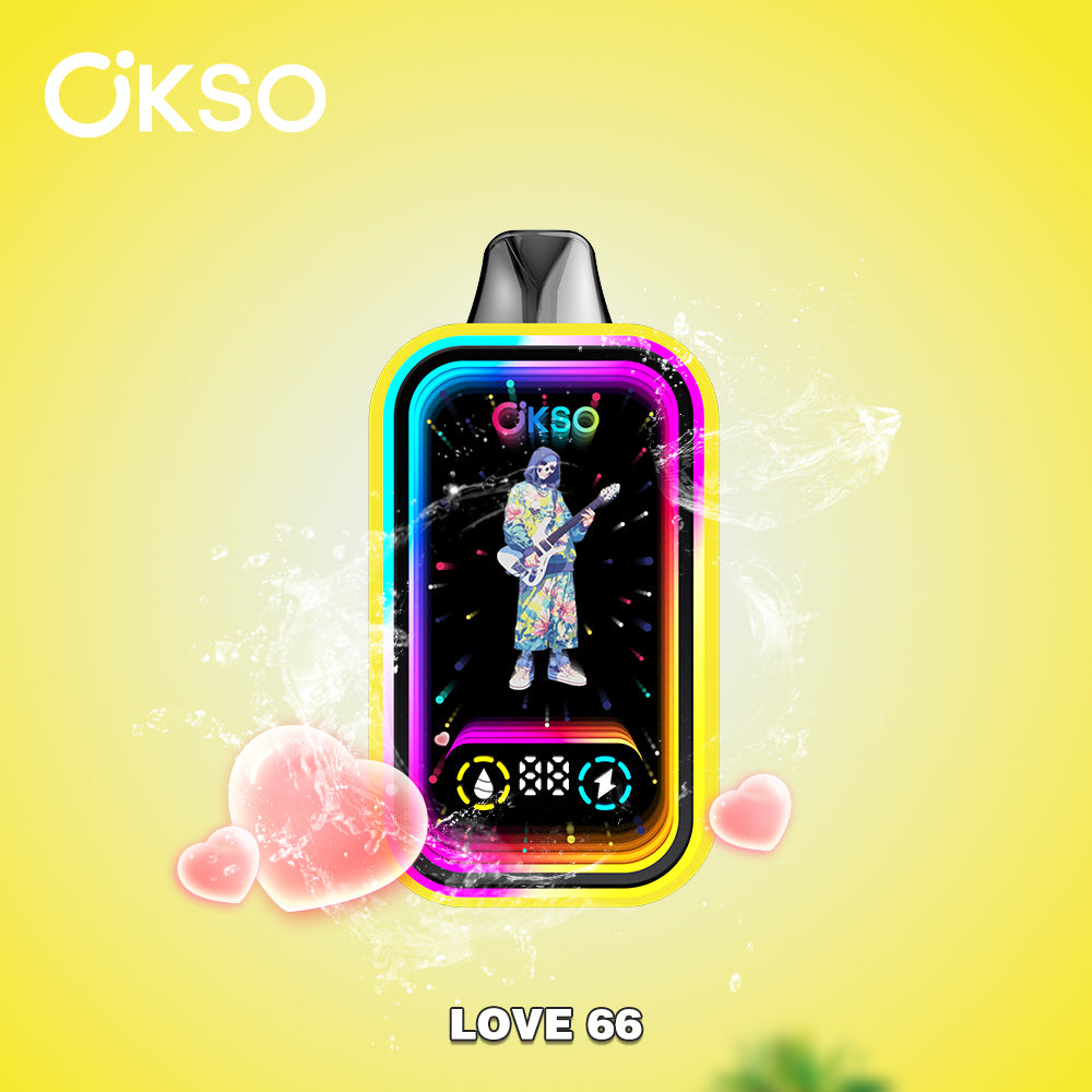 OKSO Magic Mirror 50000 50K Puffs Disposable Vape LED Display Electronic Cigarette Wholesale Child Lock