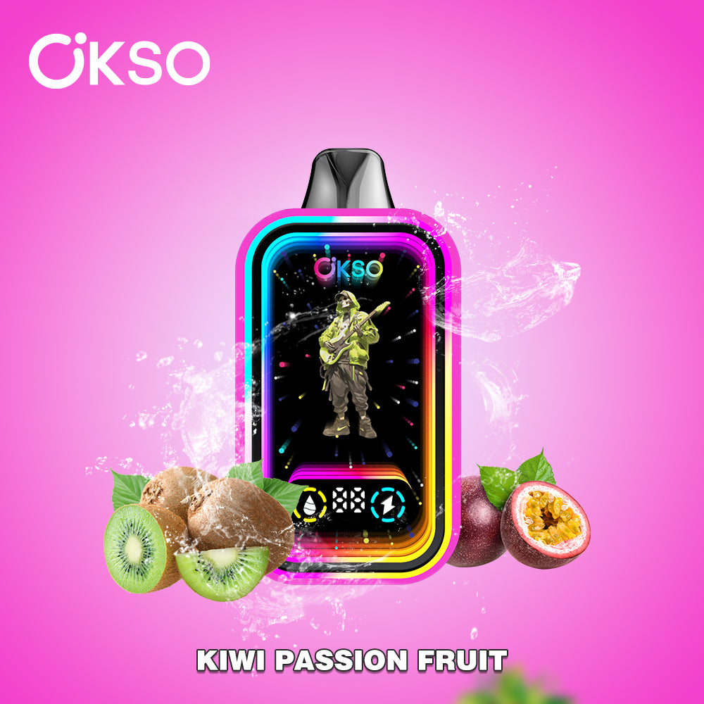 OKSO Magic Mirror 50000 50K Puffs Disposable Vape LED Display Electronic Cigarette Wholesale Child Lock