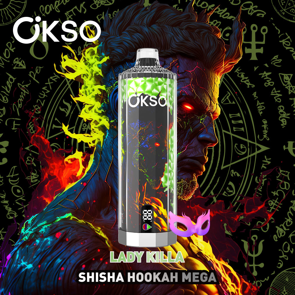 OKSO Shisha Hookah Mega 50000 Puffs Smart Screen Disposable Vape Wholesale Puff 50K Electronic Cigarette