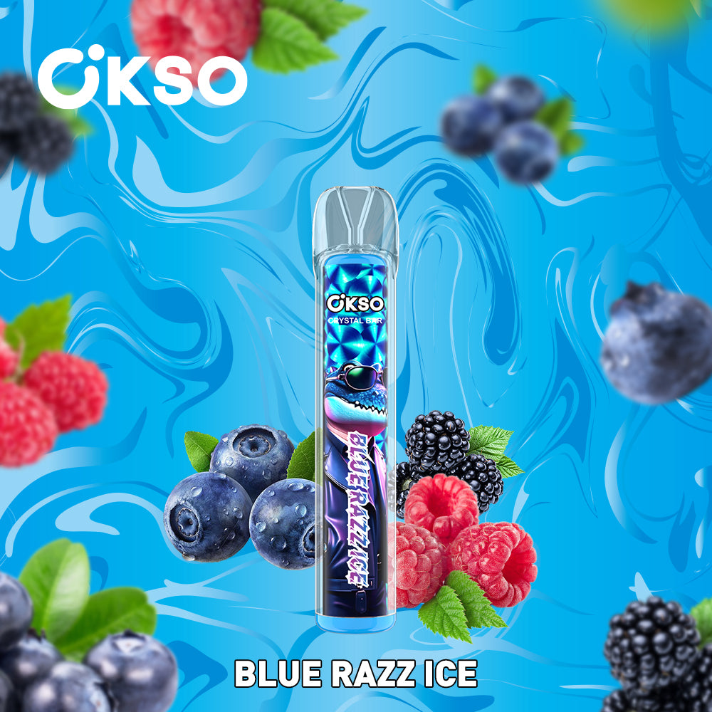 OKSO Crystal Bar 800 Puffs Disposable Vape Electronic Cigarette Wholesale RGB LED