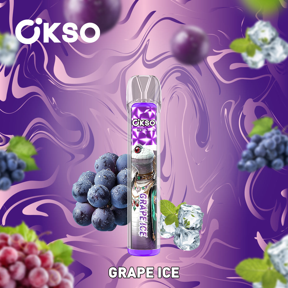 OKSO Crystal Bar 800 Puffs Disposable Vape Electronic Cigarette Wholesale RGB LED