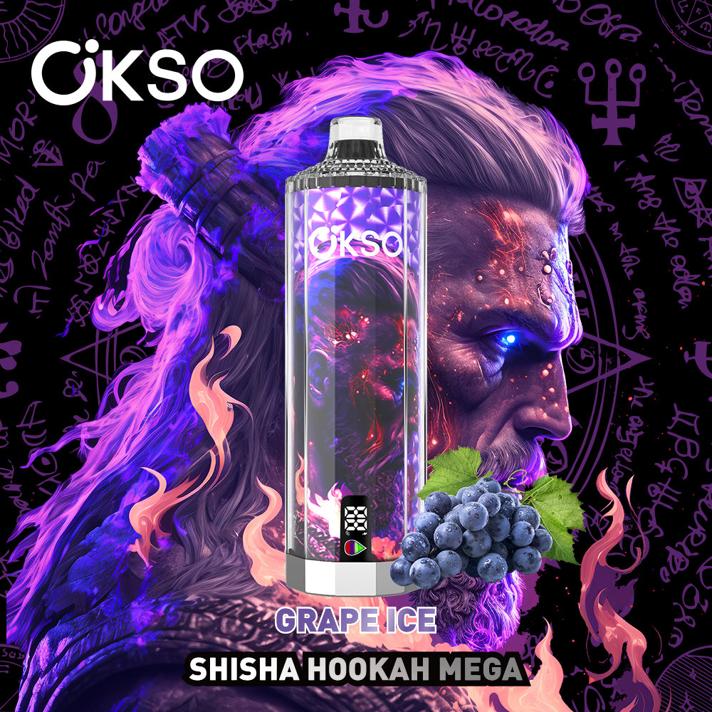 OKSO Shisha Hookah Mega 50000 Puffs Smart Screen Disposable Vape Wholesale Puff 50K Electronic Cigarette