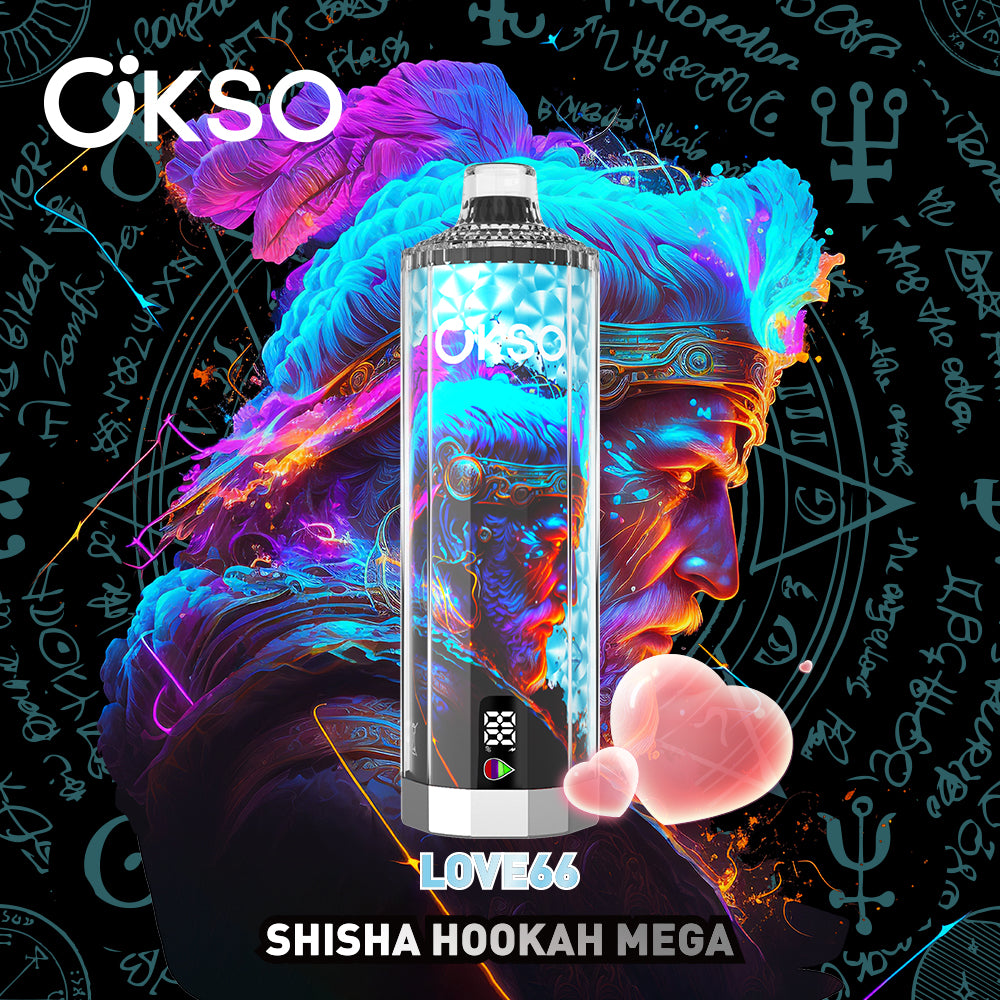OKSO Shisha Hookah Mega 50000 Puffs Smart Screen Disposable Vape Wholesale Puff 50K Electronic Cigarette