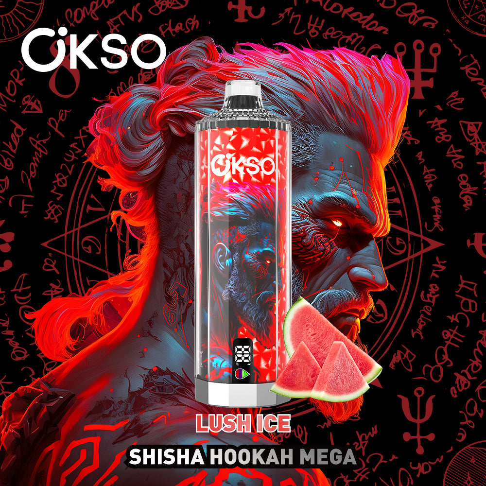 OKSO Shisha Hookah Mega 50000 Puffs Smart Screen Disposable Vape Wholesale Puff 50K Electronic Cigarette