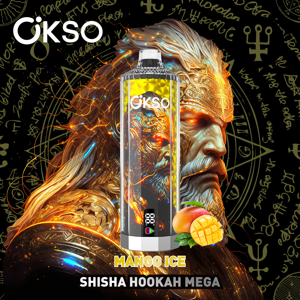 OKSO Shisha Hookah Mega 50000 Puffs Smart Screen Disposable Vape Wholesale Puff 50K Electronic Cigarette