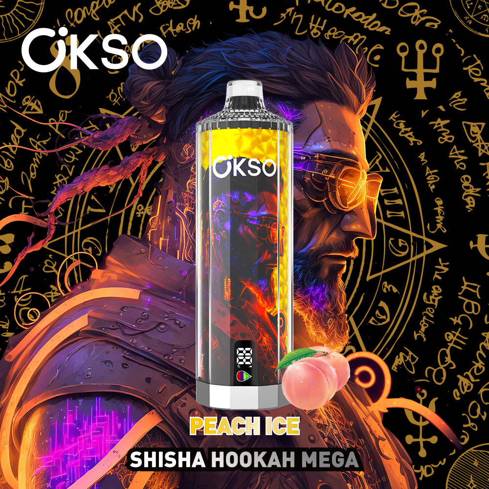 OKSO Shisha Hookah Mega 50000 Puffs Smart Screen Disposable Vape Wholesale Puff 50K Electronic Cigarette