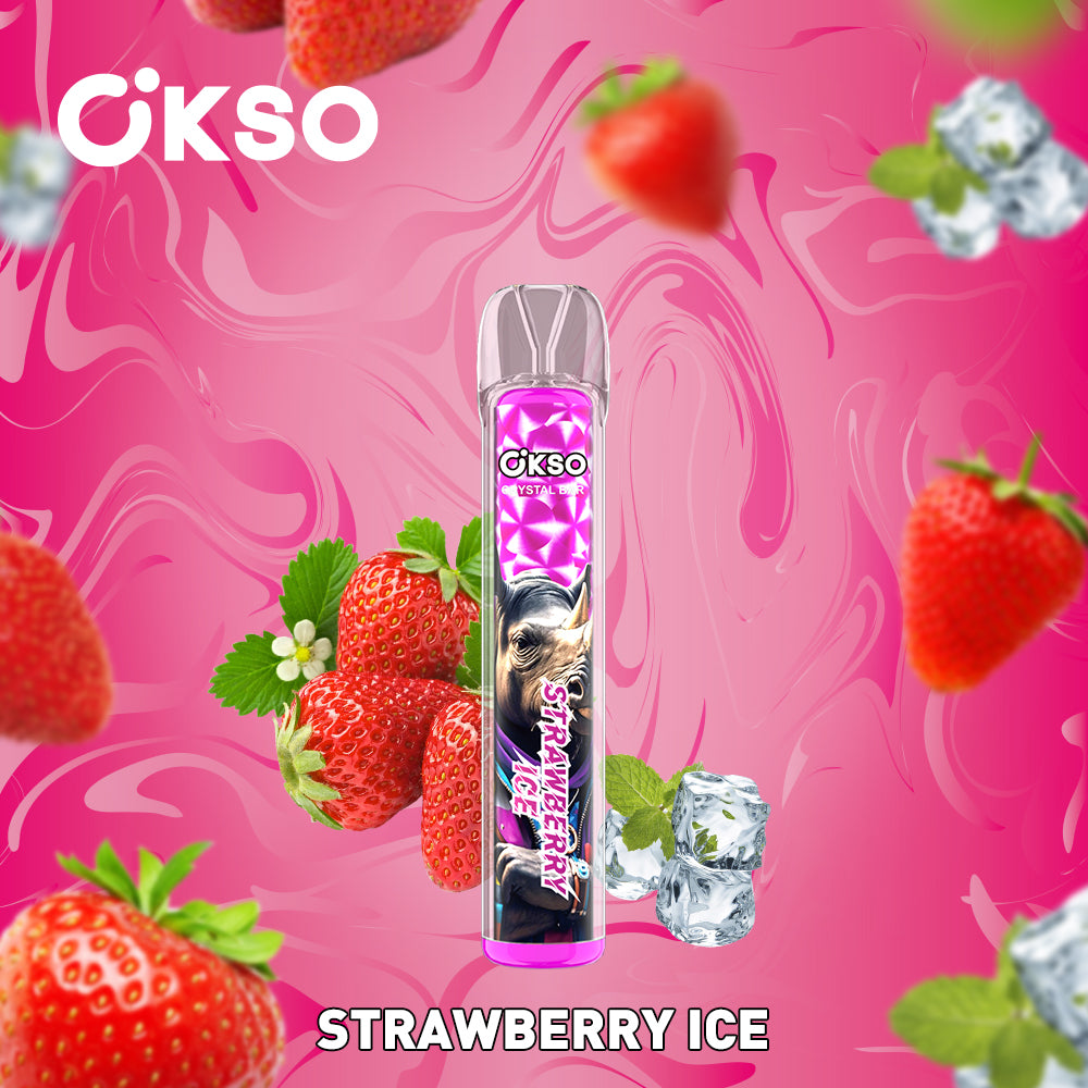 OKSO Crystal Bar 800 Puffs Disposable Vape Electronic Cigarette Wholesale RGB LED