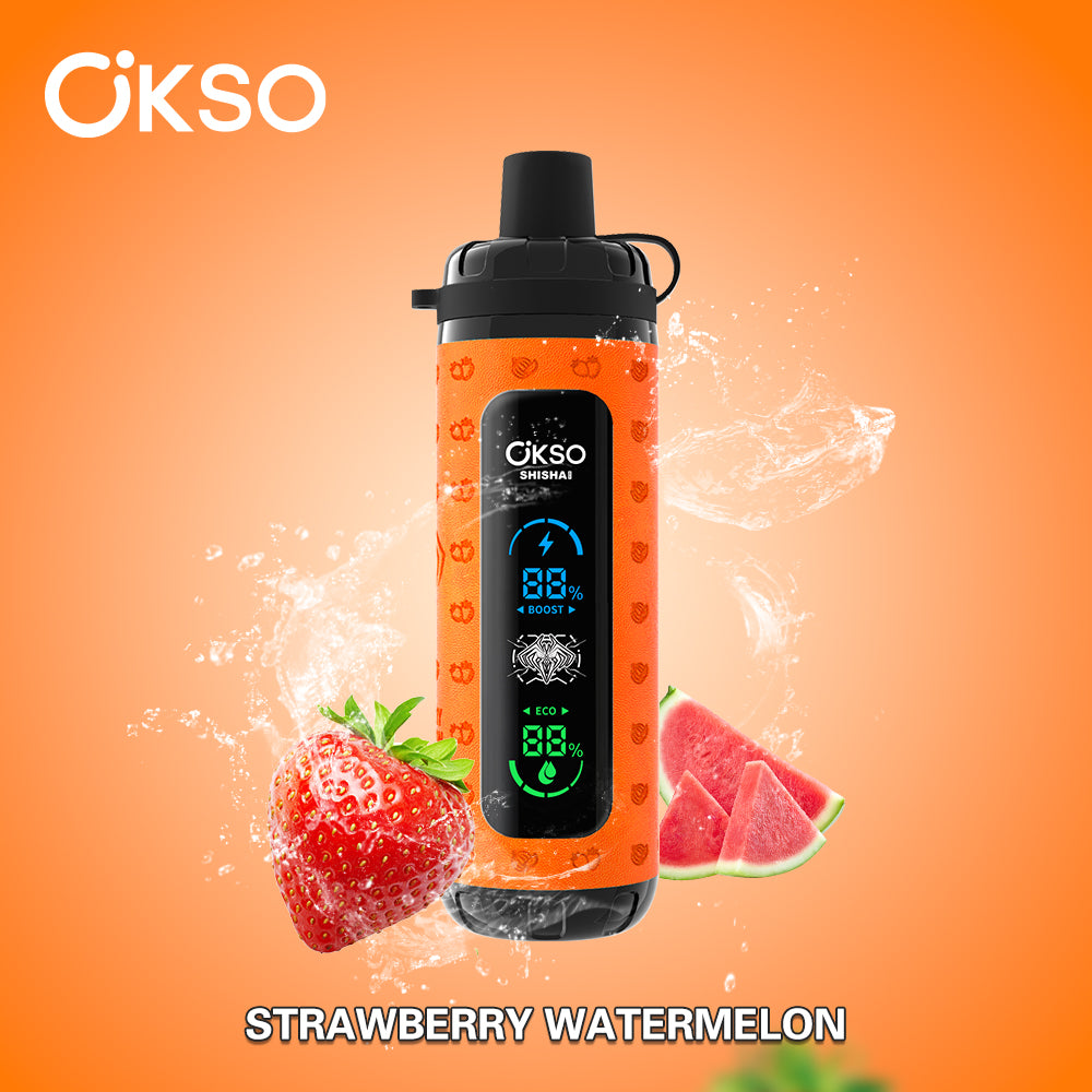 OKSO Shisha Max 40000 Disposable Vape - 40K Puffs, LED Screen, Child Lock