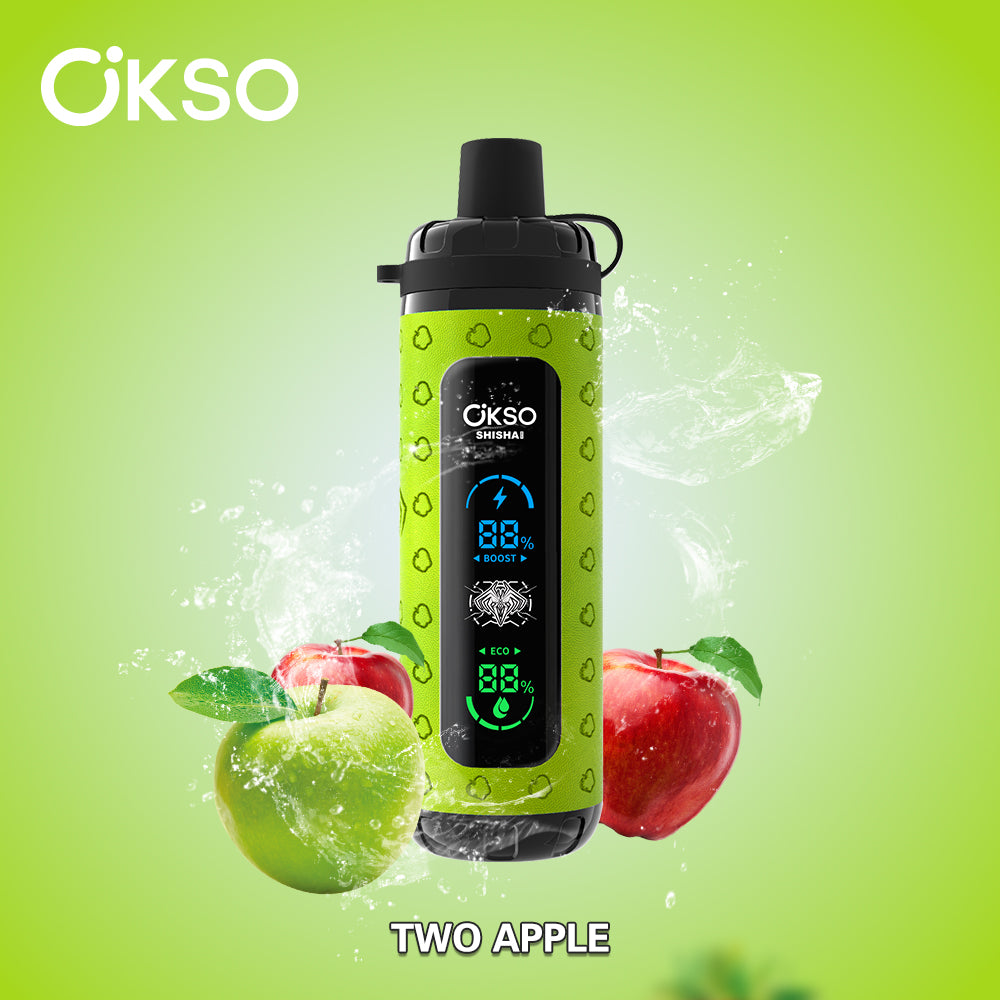 OKSO Shisha Max 40000 Disposable Vape - 40K Puffs, LED Screen, Child Lock