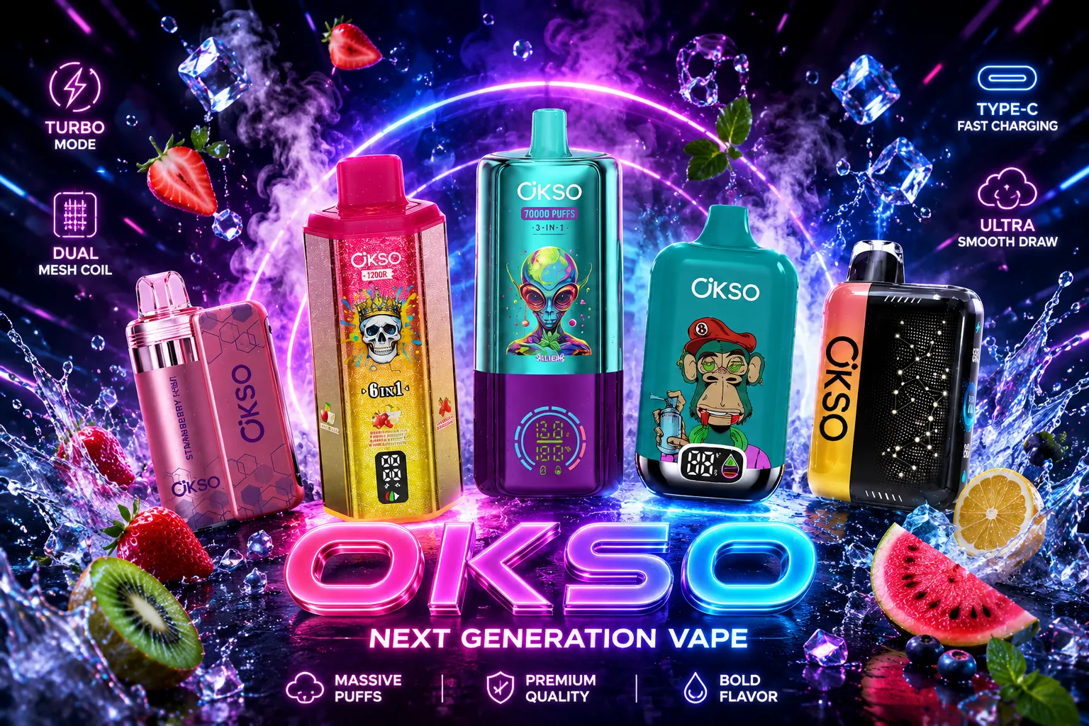 OKSO Disposable Vape Limited Edition FIFA Collection